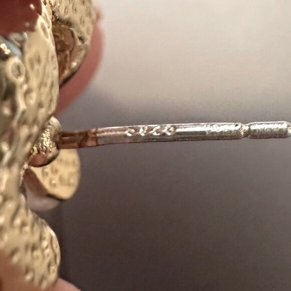 925 Marked Flower Earrings Stud posts Costume Jewelry Preppy Flowers - Picture 7 of 13